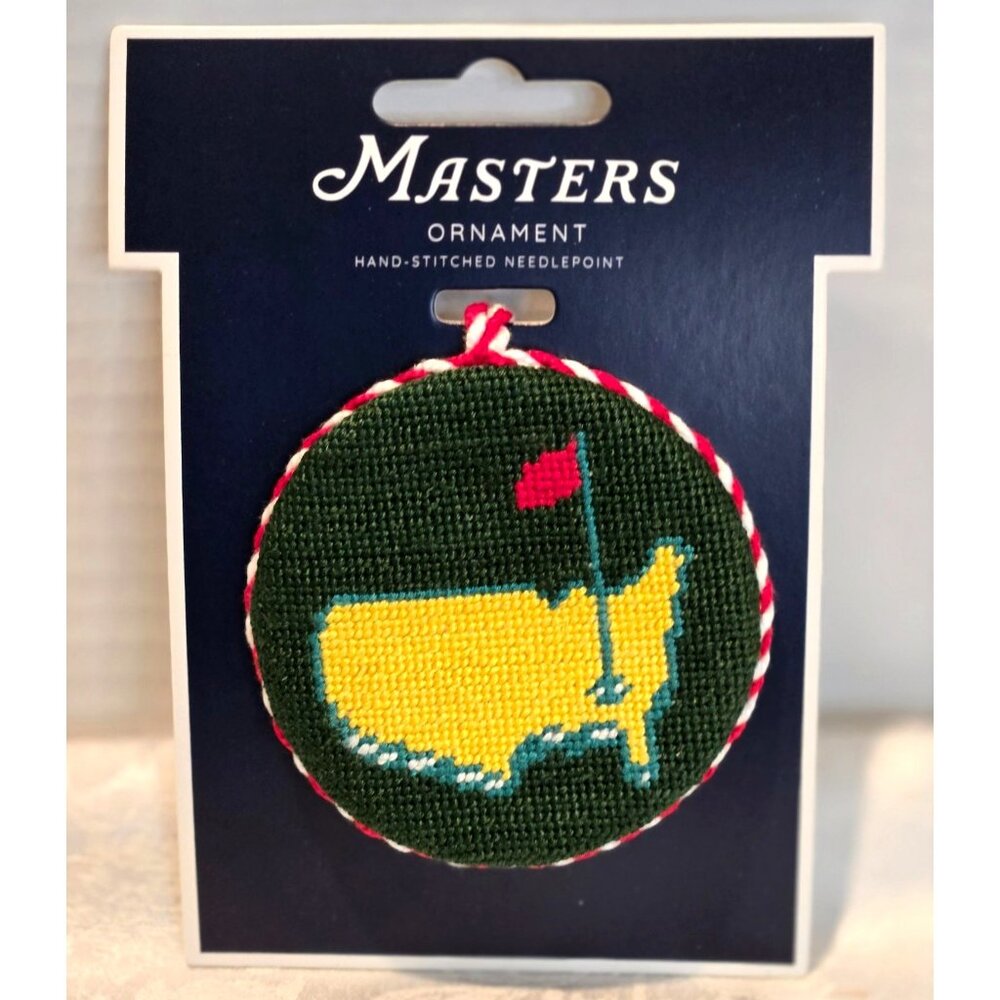 Masters 2024 Golf Christmas Ornament Holiday Classic Augusta National Needlepoin